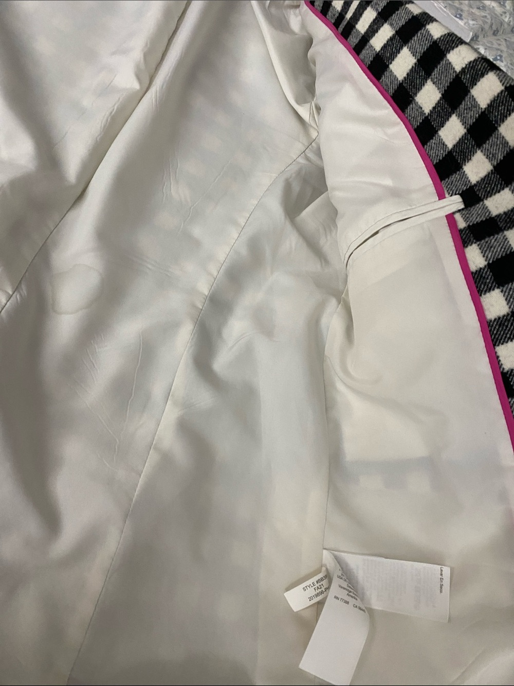 J. Crew Wool Black and White Checked Single-Button Blazer - Picture 16 of 16